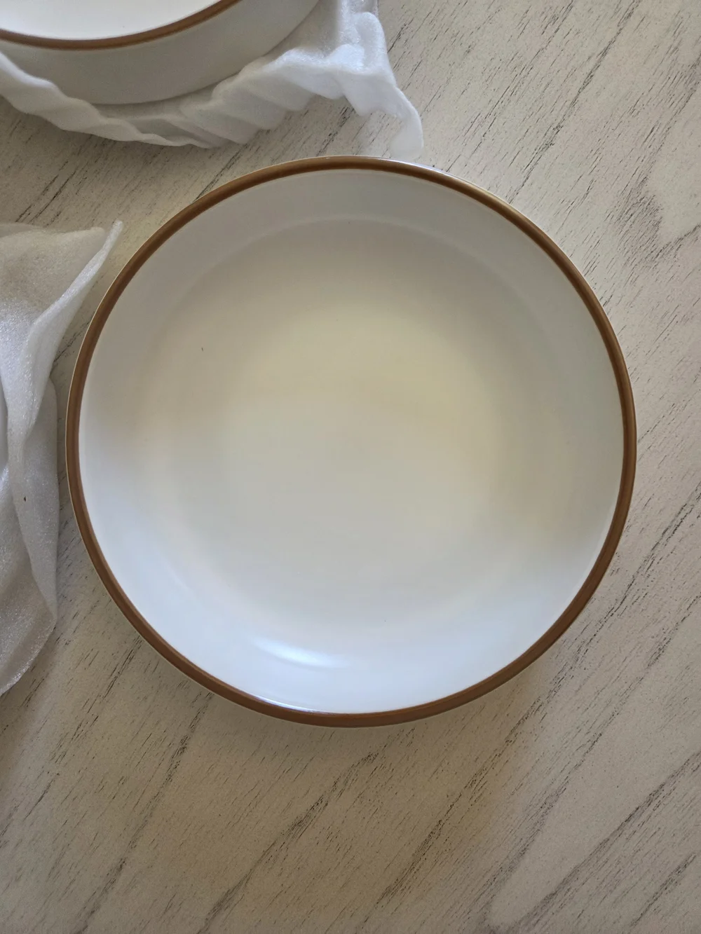 Cottagecore 5 inch Ceramic Cat Food Bowl, White, 3 Bowls Set